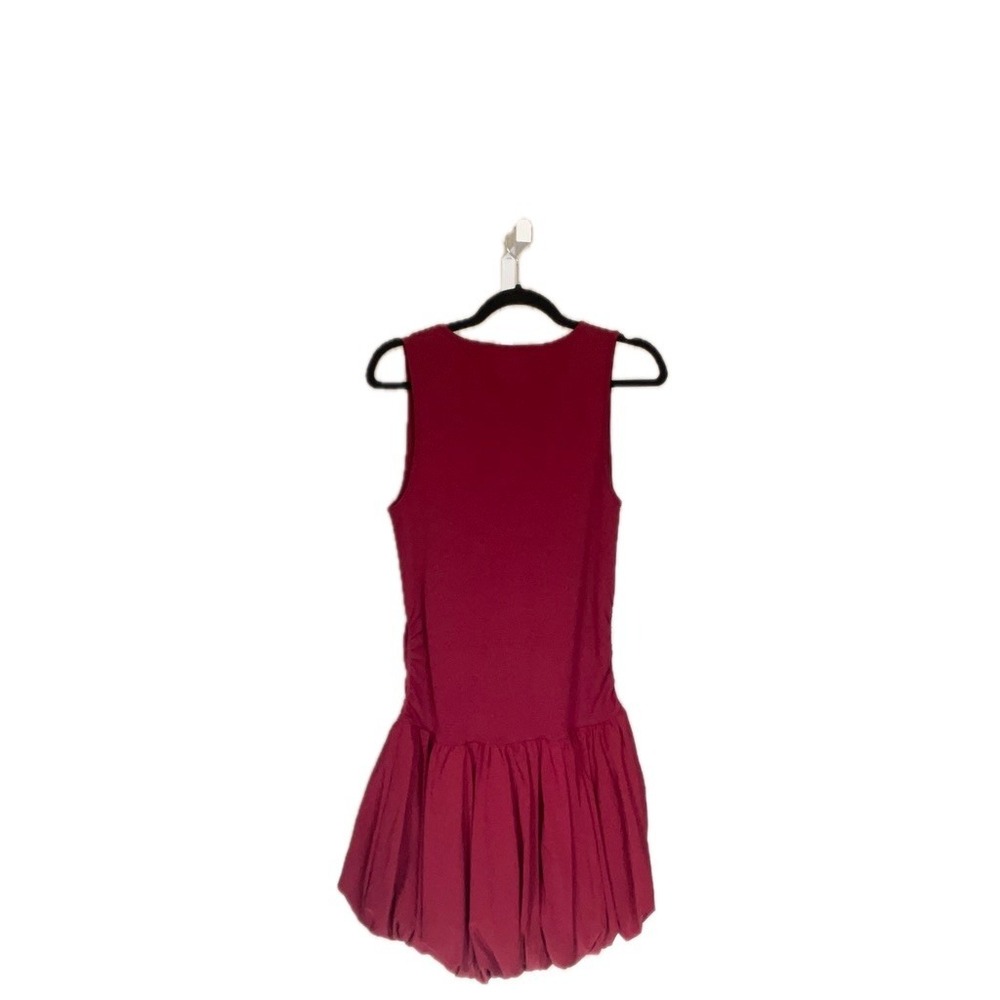 OQQ Womens Stretchy Bubble Hem Bodycon Mini Dress Size L Whimsigoth Homecoming - Picture 2 of 7